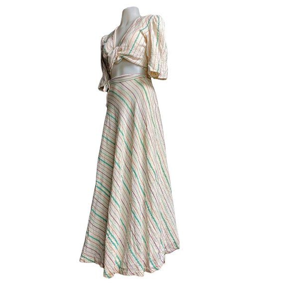 Vintage 1970's Wrap Skirt Set - Picture 3 of 10